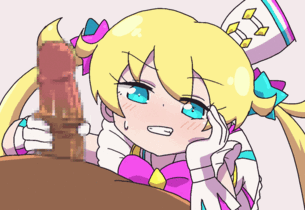 【二次】萌黄えもの手袋コキGIFアニメエロ画像【キラッとプリ☆チャン】