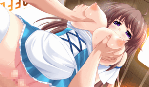 【アトリエかぐや】坂巻雪穂の乳揉み騎乗位セックスGIFアニメエロ画像【姪ドキッ！茶。】