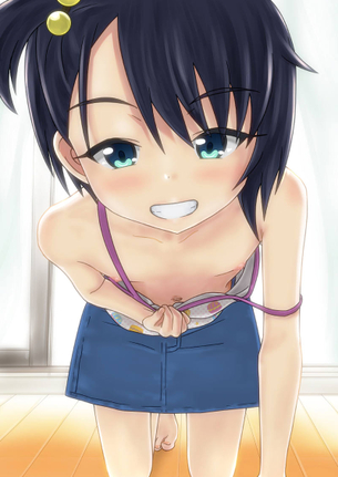 胸チラ目線にさせる二次元エロ画像