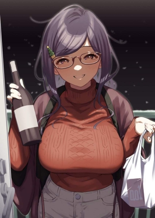 【現代のカモネギ】ビニール袋持って家に訪ねてくる女子の二次エロ画像