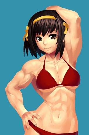 【二次】引き締まった身体の筋肉女子でエロ画像まとめたw：vol7