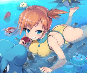 【ポケモン】カスミちゃんのエロ画像：イラスト その３