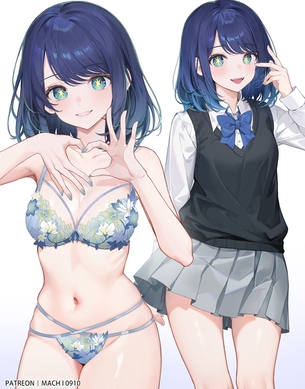 【２次】制服姿の美少女エロ画像その６６