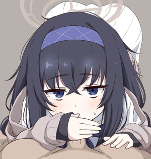[ブルアカ][エロ画像]古関ウイにフェ〇チオしてもらったよ～♪