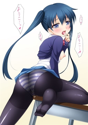 【角オナ】机のカドで気持ち良くなってる女の子の二次元エロ画像＆イラスト Part03
