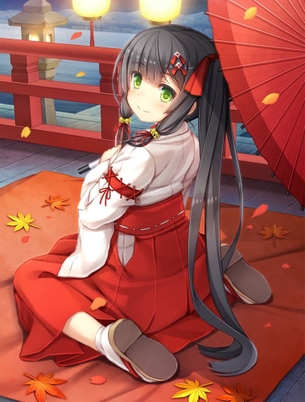 【非・微エロ】穢れた心が清められていく巫女さん虹画像まとめ　その４