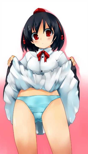 【たくし上げ】服をたくし上げて見せてくれる女の子の二次元エロ画像＆イラスト Part71