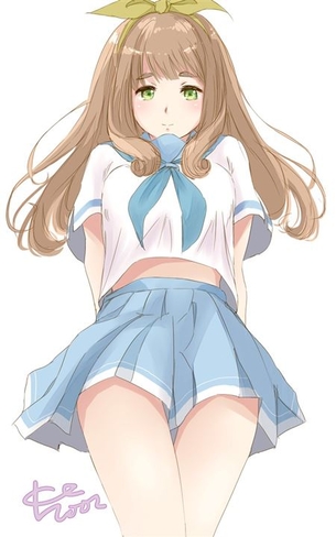 【制服】制服美少女の二次元エロ画像＆イラスト Part74