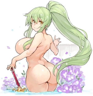 【背中】綺麗な背中が魅力的な女の子の二次元エロ画像＆イラスト Part06