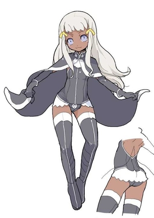 【日焼け】褐色肌が魅力的な女の子の二次元エロ画像＆イラスト Part96