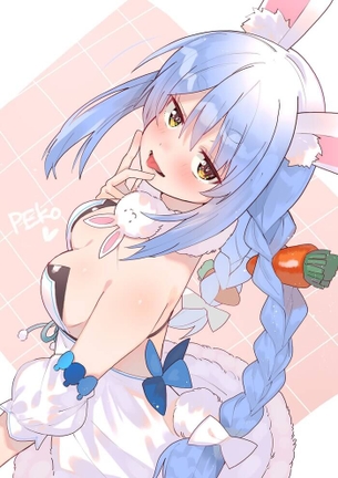 [ホロライブ]黒パンストがエッチな兎田ぺこらのエロ画像♪