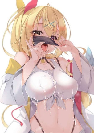 [VTuber][エロ画像]星川サラにマスクをずらしてフェラさせたよ～♪