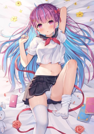 [VTuber][エロ画像]湊あくあの敏感な場所を丹念にほぐしたよ～♪