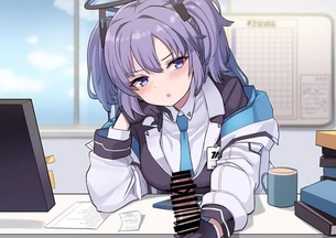 [ブルアカ][エロ画像]早瀬ユウカに手コキしてもらったよ～♪