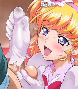 [プリキュア][エロ画像]キュアミラクルの手コキで昇天したよ～♪