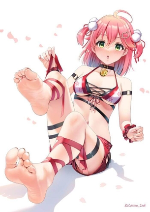 [ホロライブ][エロ画像]さくらみこの足裏を3時間舐め続けたよ♪