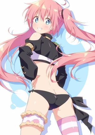 [転スラ][エロ画像]ミリムの黒パンツにそっと口づけしたよ♪