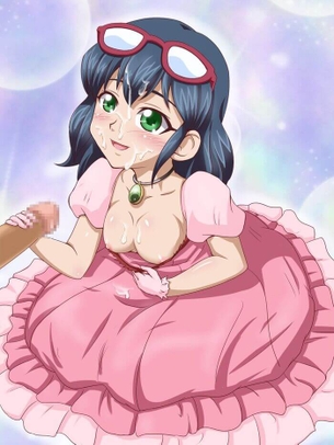 [イナズマ][エロ画像]音無春奈にザー〇ンを顔射したよ♪