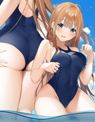 【スク水】ガキでも性的興奮を感じてしまうスク水女子の画像貼ってけ その24