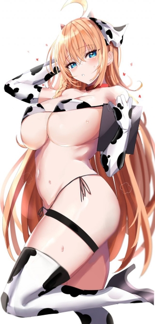 【二次】牛娘・ 牛柄ビキニ【画像】　その４