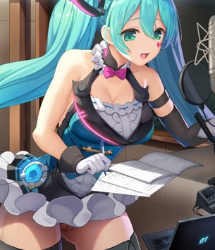 【ボーカロイド】初音ミクがエロ同人みたいにイキ顔を見せる画像