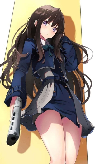 【リコリス・リコイル】井ノ上たきなの壁紙(PC・スマホ)にできそうな高画質なエロ画像