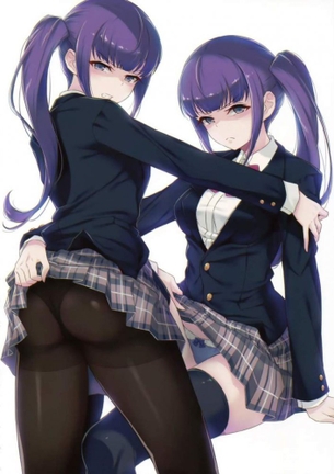 【画像】黒タイツ履いた女の子の、フェチ用二次イラスト集