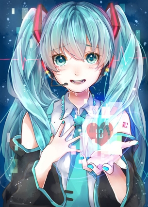 快楽に堕ちそうになってるアヘ顔の初音ミク抜けるエロ画像！【ボーカロイド】