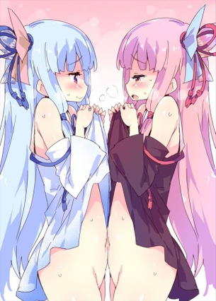 バーチャルyoutuberの二次元エロ画像。