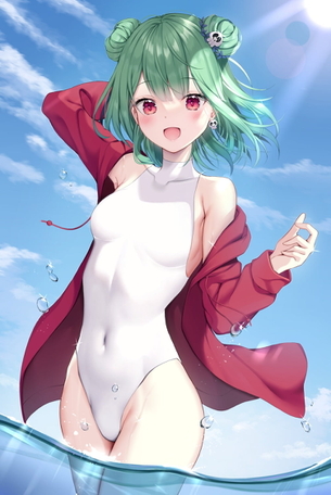【非・微エロ】木曜日の緑髪美少女画像まとめ　その１０６