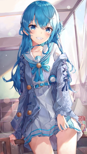 【非・微エロ】水曜日の青髪美少女画像まとめ　その１２５