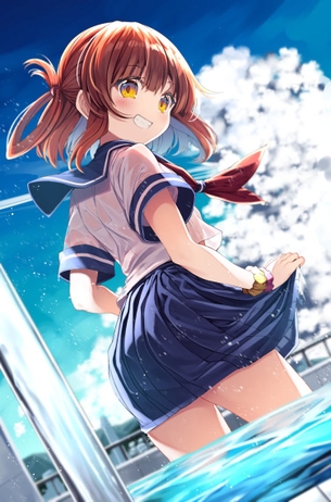 【非・微エロ】くるっと可愛い振り向き美少女画像まとめ　その５