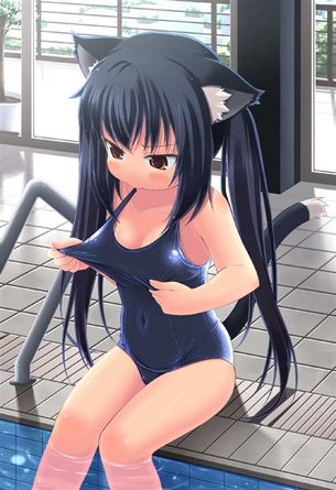 【スクール水着】スク水姿がえっちな女の子の二次元エロ画像＆イラスト Part52
