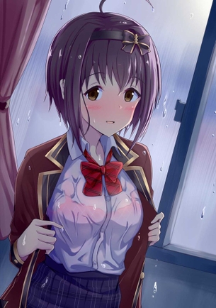 【2次】女の子の服が透けたエロ画像3