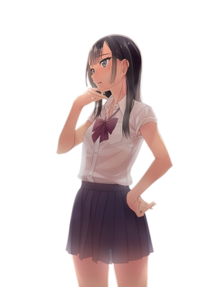 【2次】女の子の服が透けたエロ画像6