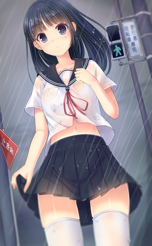 【2次】女の子の服が透けたエロ画像2