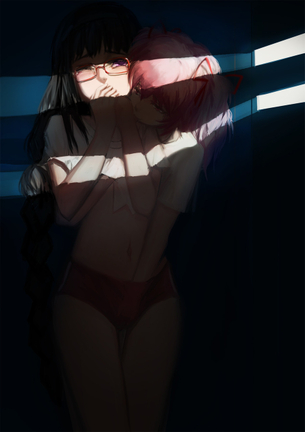 【二次】周りにバレないようにこっそり手マンされてる女の子のエロ画像