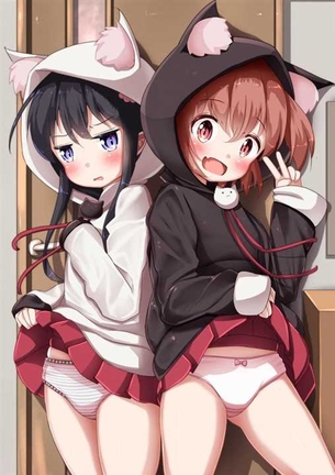 【たくし上げ】服をたくし上げて見せてくれる女の子の二次元エロ画像＆イラスト Part13