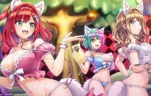 『ドルフィンウェーブ』どう見てもえっちないかがわしいお店でドスケベ衣装のエロイラスト！