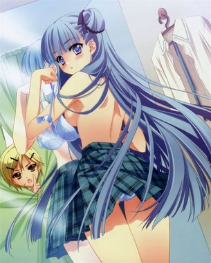【着替え】着替えてる途中の女の子の二次元エロ画像＆イラスト Part20