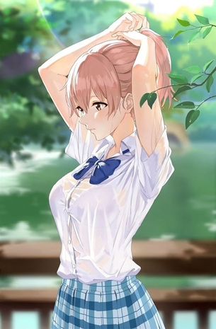 【制服】制服美少女の二次元エロ画像＆イラスト Part79