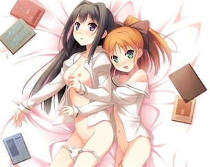 【半脱ぎ】着たままエッチしちゃう女の子の二次元エロ画像＆イラスト Part33