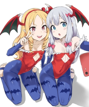 【二次】レギンス、トレンカ、ロングスパッツを履いた女の子の画像