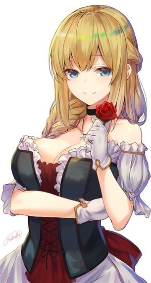 【金髪】可愛い金髪の女の子の二次元エロ画像＆イラスト Part03