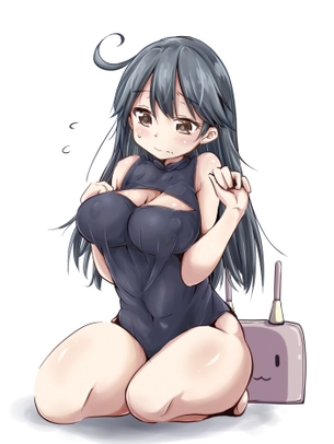 【二次】服のサイズがキツくてパッツン状態の女の子の画像