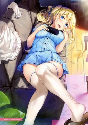 【ニーソ】ぴちぴちのニーソが似合う女の子の二次元エロ画像＆イラスト Part04