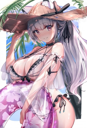 【二次元】銀髪・白髪・灰髪美少女のエロ画像 Part.8 50枚
