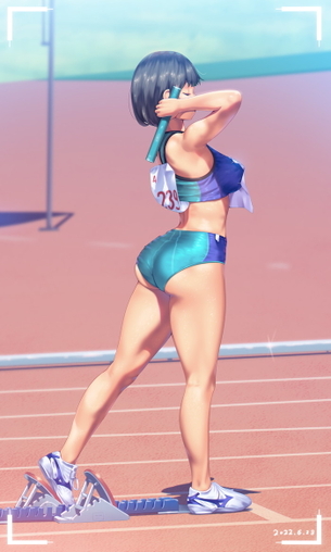 【画像】汗かいて匂いがすごそうな、スポーティ女の子キャラの二次イラスト集