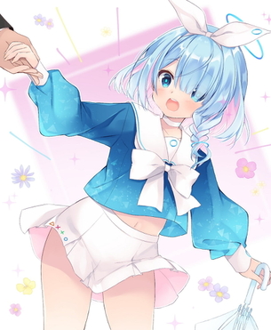 【非・微エロ】水曜日の青髪美少女画像まとめ　その１５０