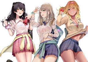 【画像】服がスケスケになってしまっている女の子、エロすぎる